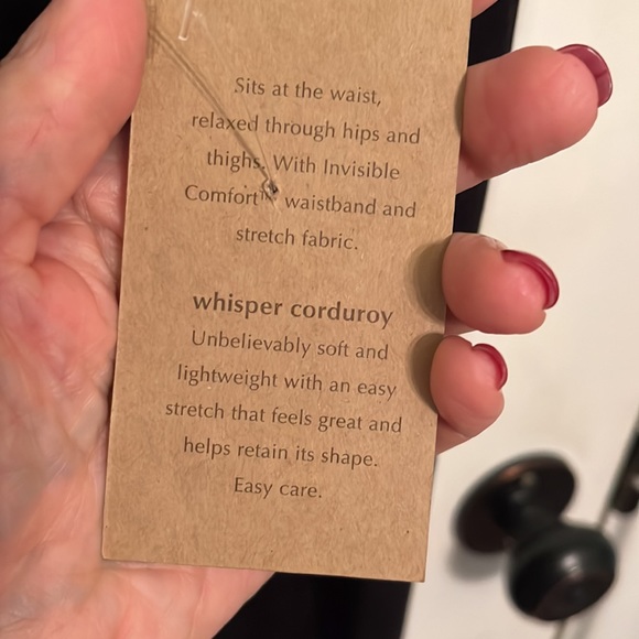 Coldwater Creek “Whisper Corduroy” Trouser- Size 14 Petite - Black - Picture 8 of 10